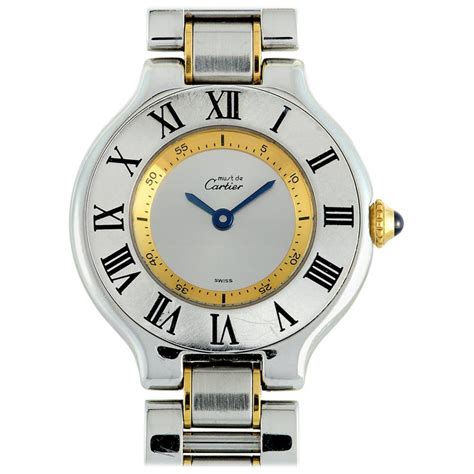 reloj must de cartier 21|cartier must de silver 1340.